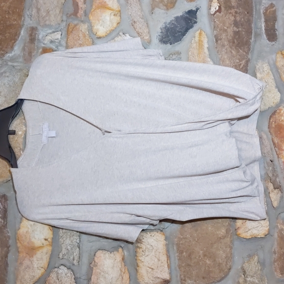 CHELSEA28 Surplice Neck Tuck Front Top - Picture 2 of 8